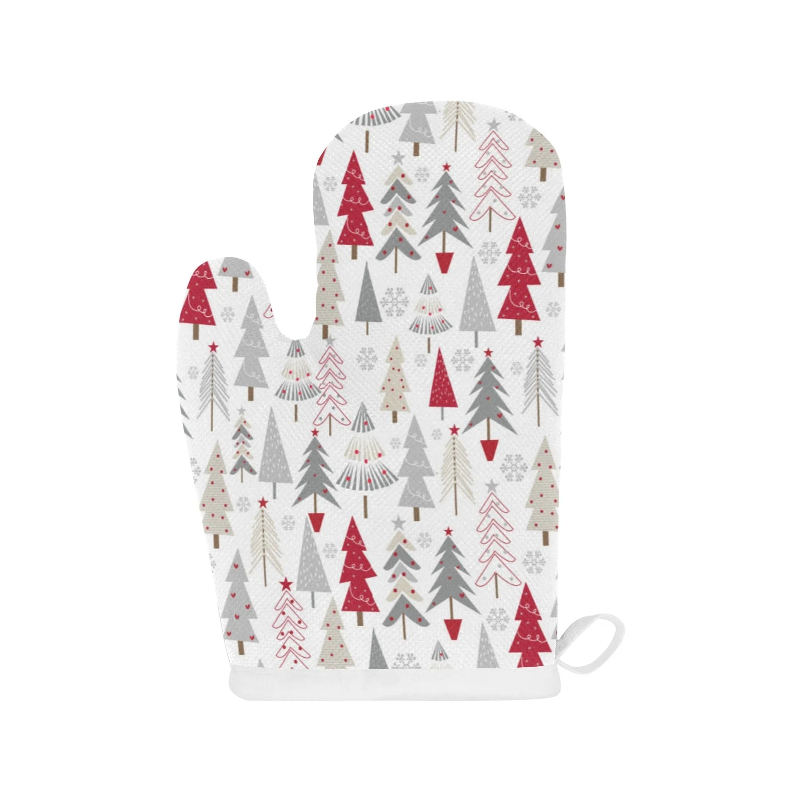 Cute Christmas Tree Pattern Heat Resistant Oven Mitts Pot Holders Set Cute Christmas Tree Pattern Heat Resistant Oven Mitts Pot Holders Set