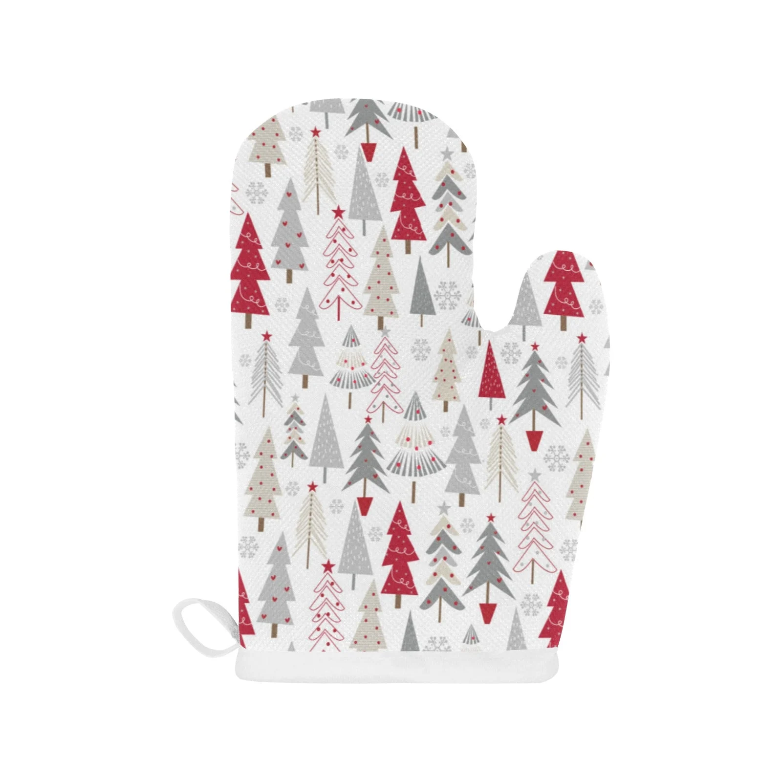 Cute Christmas Tree Pattern Heat Resistant Oven Mitts Pot Holders Set Cute Christmas Tree Pattern Heat Resistant Oven Mitts Pot Holders Set