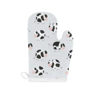 Cute Cows Pattern Heat Resistant Oven Mitts Pot Holders Set
