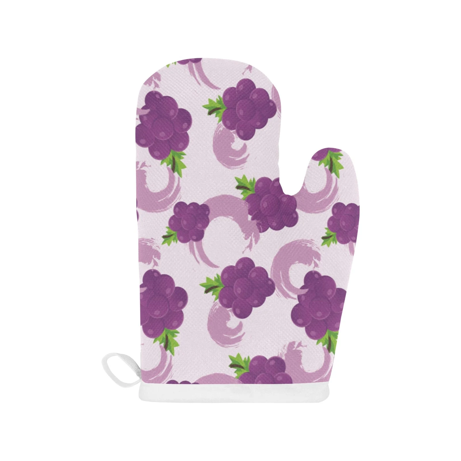 Cute Grape Pattern Heat Resistant Oven Mitts Pot Holders Set Cute Grape Pattern Heat Resistant Oven Mitts Pot Holders Set