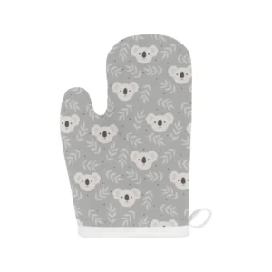 Cute Koala Leaves Pattern Heat Resistant Oven Mitts Pot Holders Set