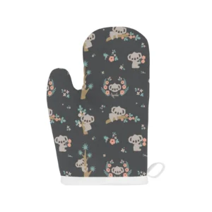 Cute Koala Pattern Heat Resistant Oven Mitts Pot Holders Set