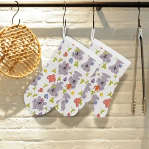 Cute Koalas Teapots Tea Heat Resistant Oven Mitts Pot Holders Set