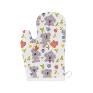 Cute Koalas Teapots Tea Heat Resistant Oven Mitts Pot Holders Set
