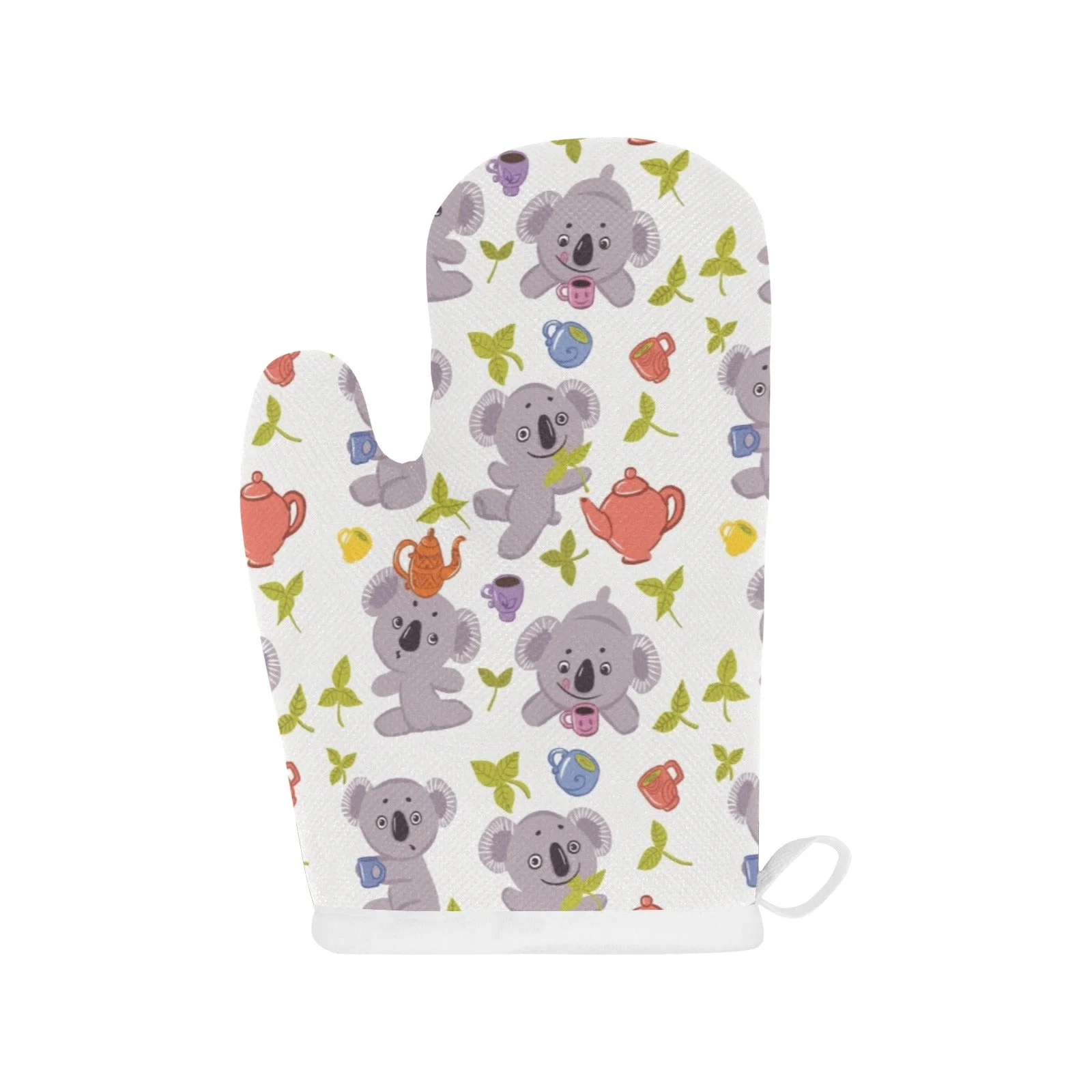 Cute Koalas Teapots Tea Heat Resistant Oven Mitts Pot Holders Set Cute Koalas Teapots Tea Heat Resistant Oven Mitts Pot Holders Set