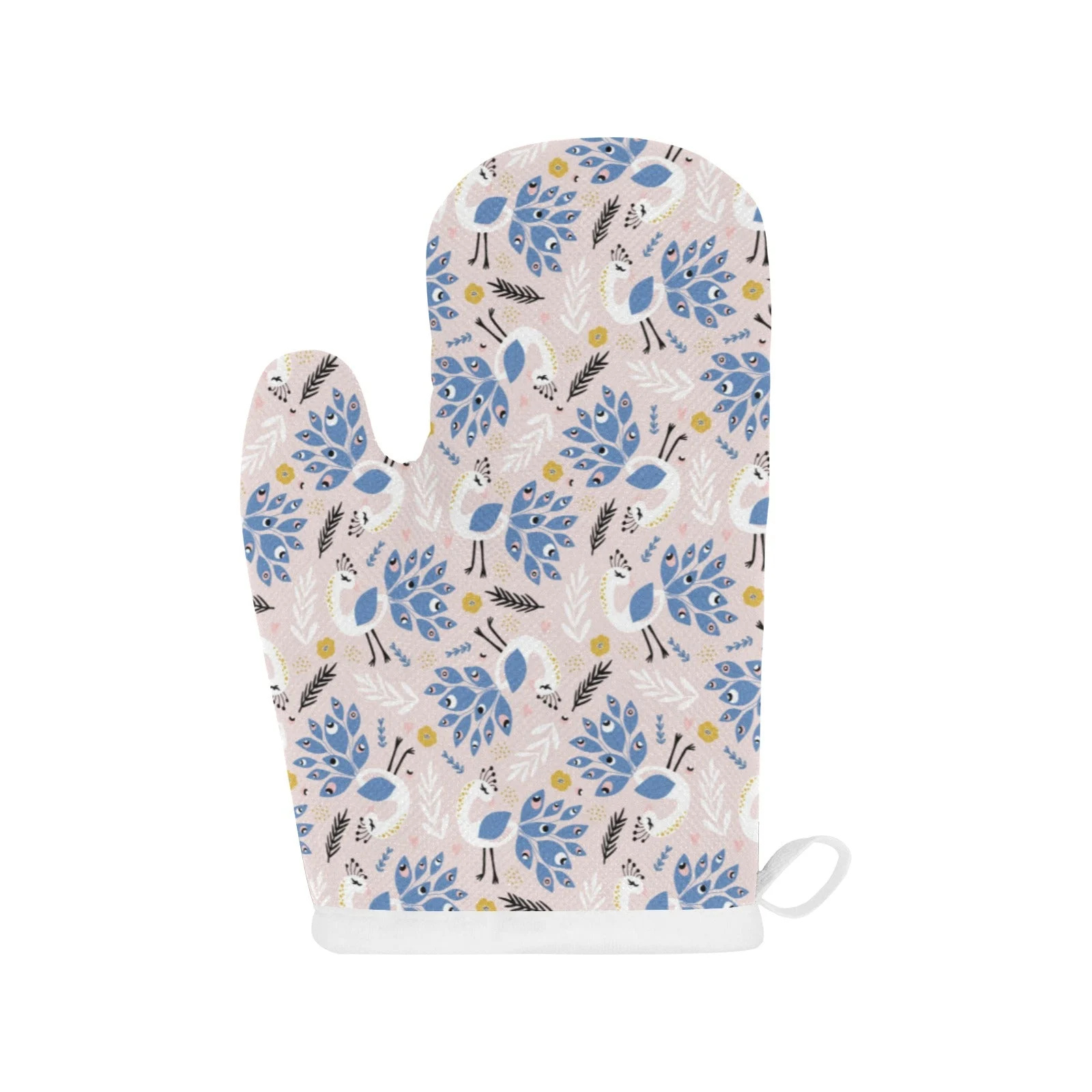 Cute Peacock Pattern Heat Resistant Oven Mitts Pot Holders Set Cute Peacock Pattern Heat Resistant Oven Mitts Pot Holders Set