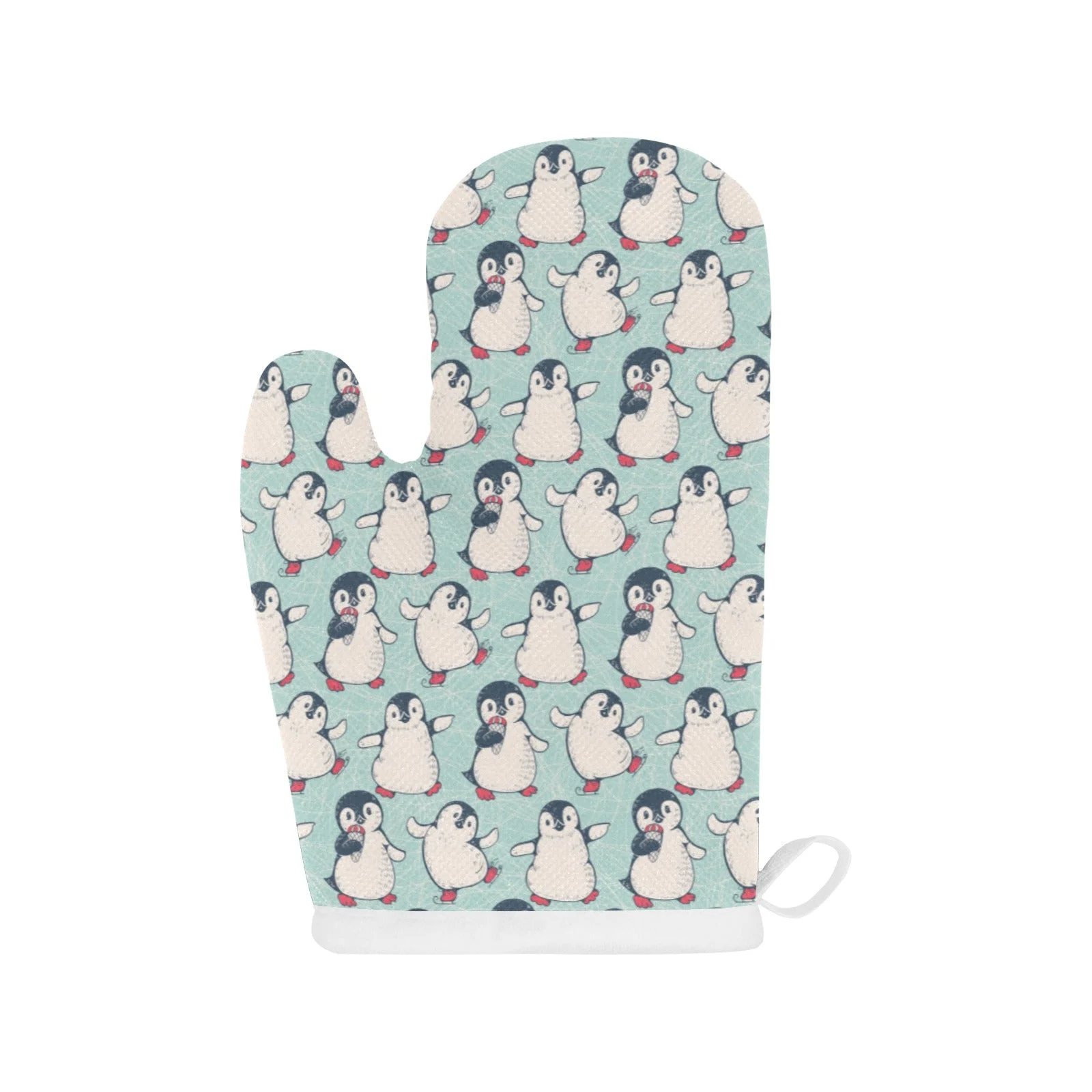 Cute Penguin Pattern Heat Resistant Oven Mitts Pot Holders Set Cute Penguin Pattern Heat Resistant Oven Mitts Pot Holders Set