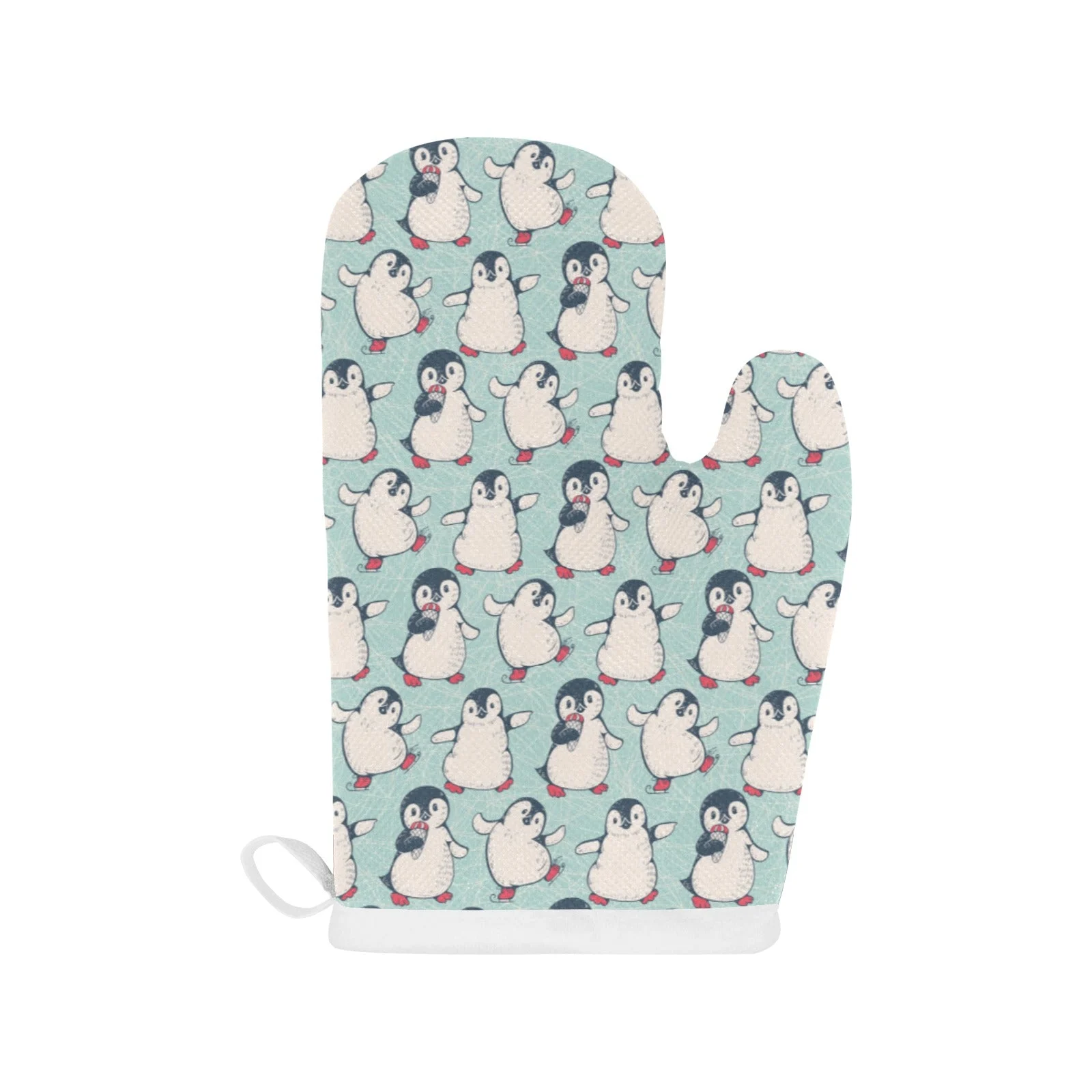 Cute Penguin Pattern Heat Resistant Oven Mitts Pot Holders Set Cute Penguin Pattern Heat Resistant Oven Mitts Pot Holders Set