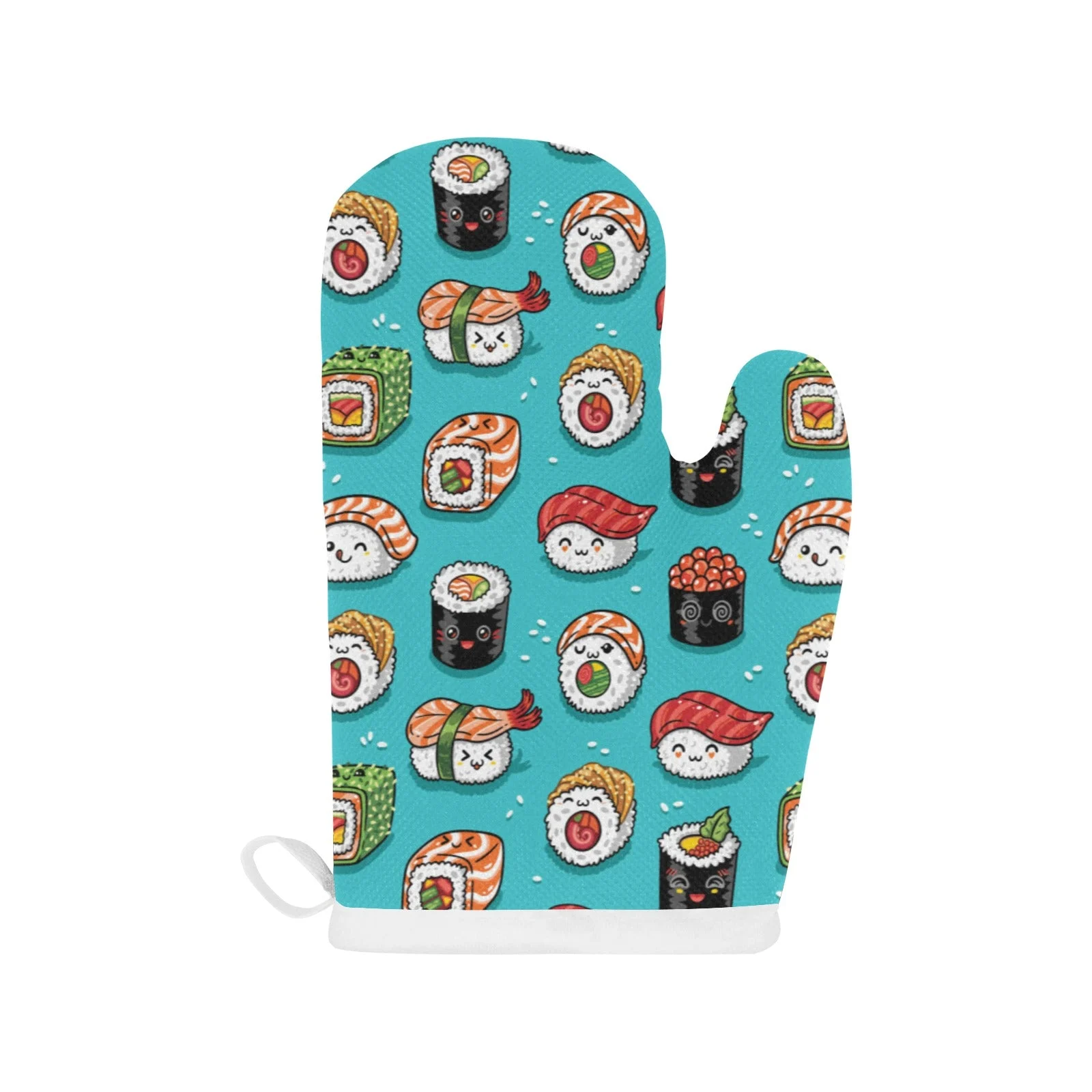 Cute Sushi Pattern Heat Resistant Oven Mitts Pot Holders Set Cute Sushi Pattern Heat Resistant Oven Mitts Pot Holders Set