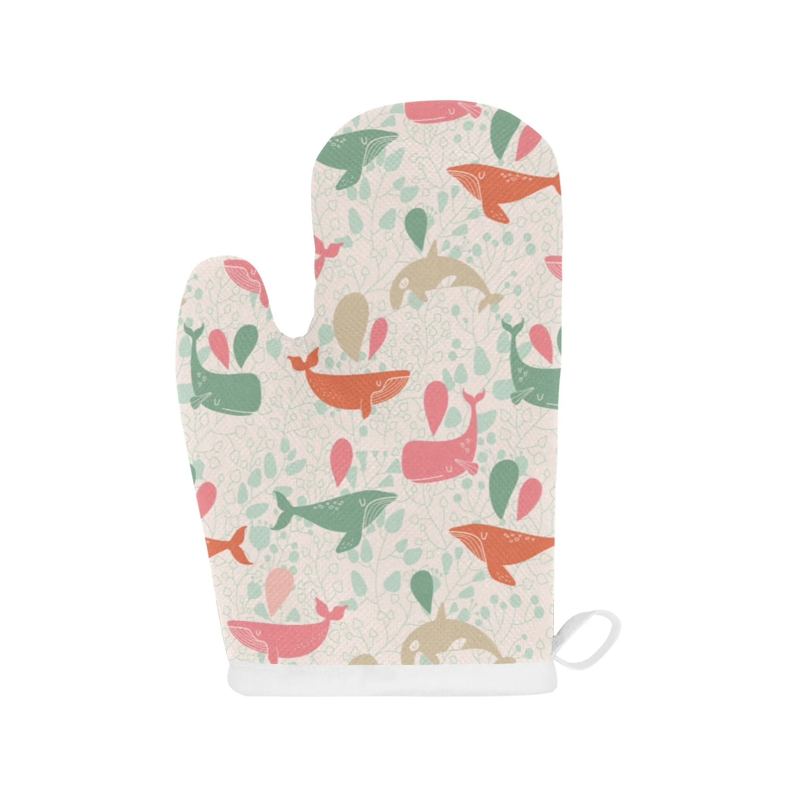 Cute Whale Pattern Heat Resistant Oven Mitts Pot Holders Set Cute Whale Pattern Heat Resistant Oven Mitts Pot Holders Set