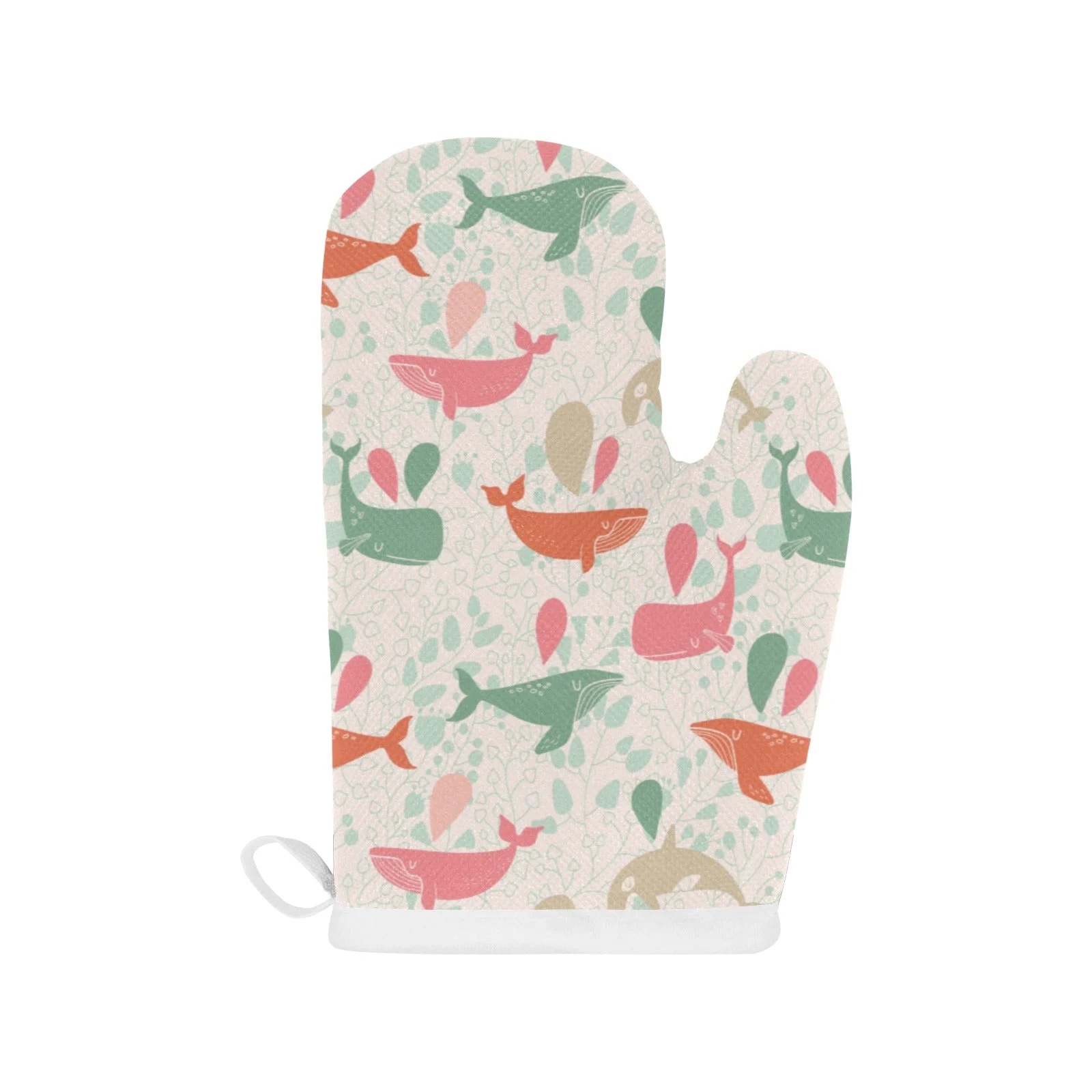 Cute Whale Pattern Heat Resistant Oven Mitts Pot Holders Set Cute Whale Pattern Heat Resistant Oven Mitts Pot Holders Set