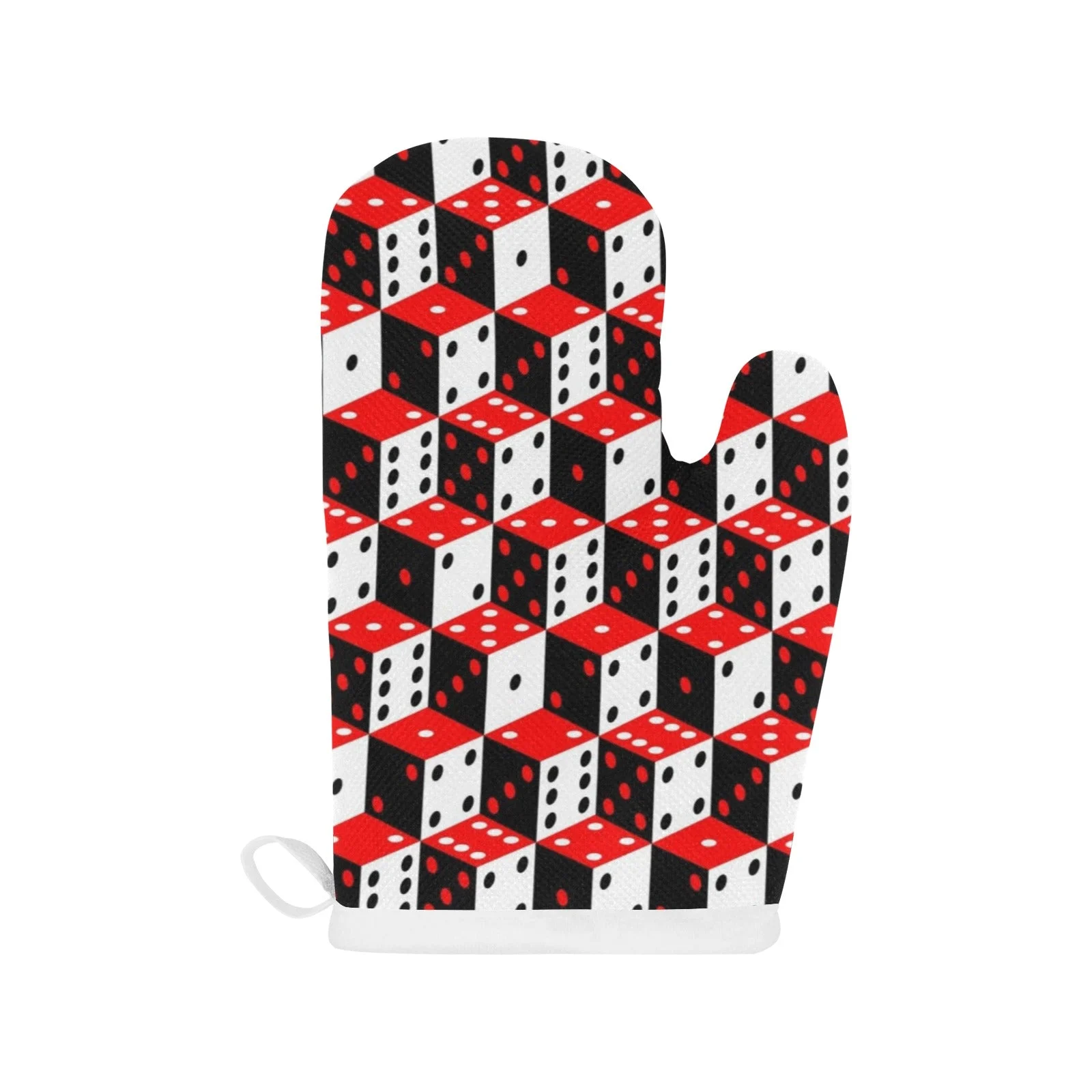 Dice Pattern Print Design 02 Heat Resistant Oven Mitts Pot Holders Set Dice Pattern Print Design 02 Heat Resistant Oven Mitts Pot Holders Set