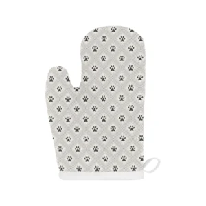 Dog Paws Pattern Print Design 03 Heat Resistant Oven Mitts Pot Holders Set