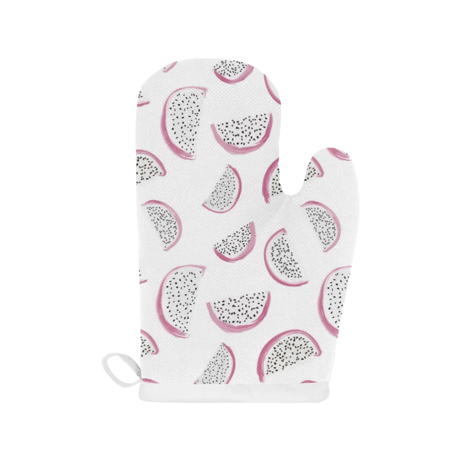 Dragon Fruit Pattern Heat Resistant Oven Mitts Pot Holders Set Dragon Fruit Pattern Heat Resistant Oven Mitts Pot Holders Set