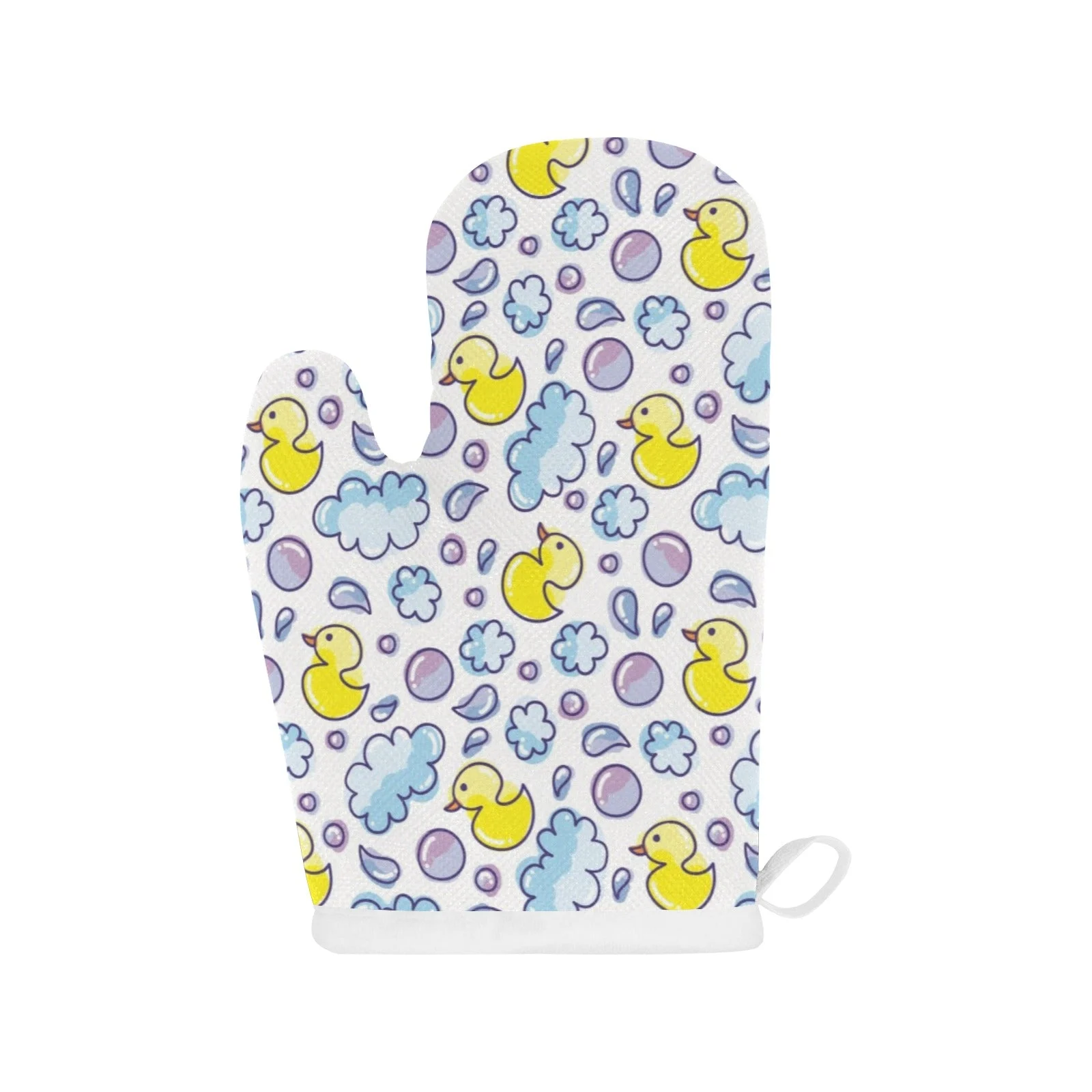 Duck Pattern Print Design 01 Heat Resistant Oven Mitts Pot Holders Set Duck Pattern Print Design 01 Heat Resistant Oven Mitts Pot Holders Set