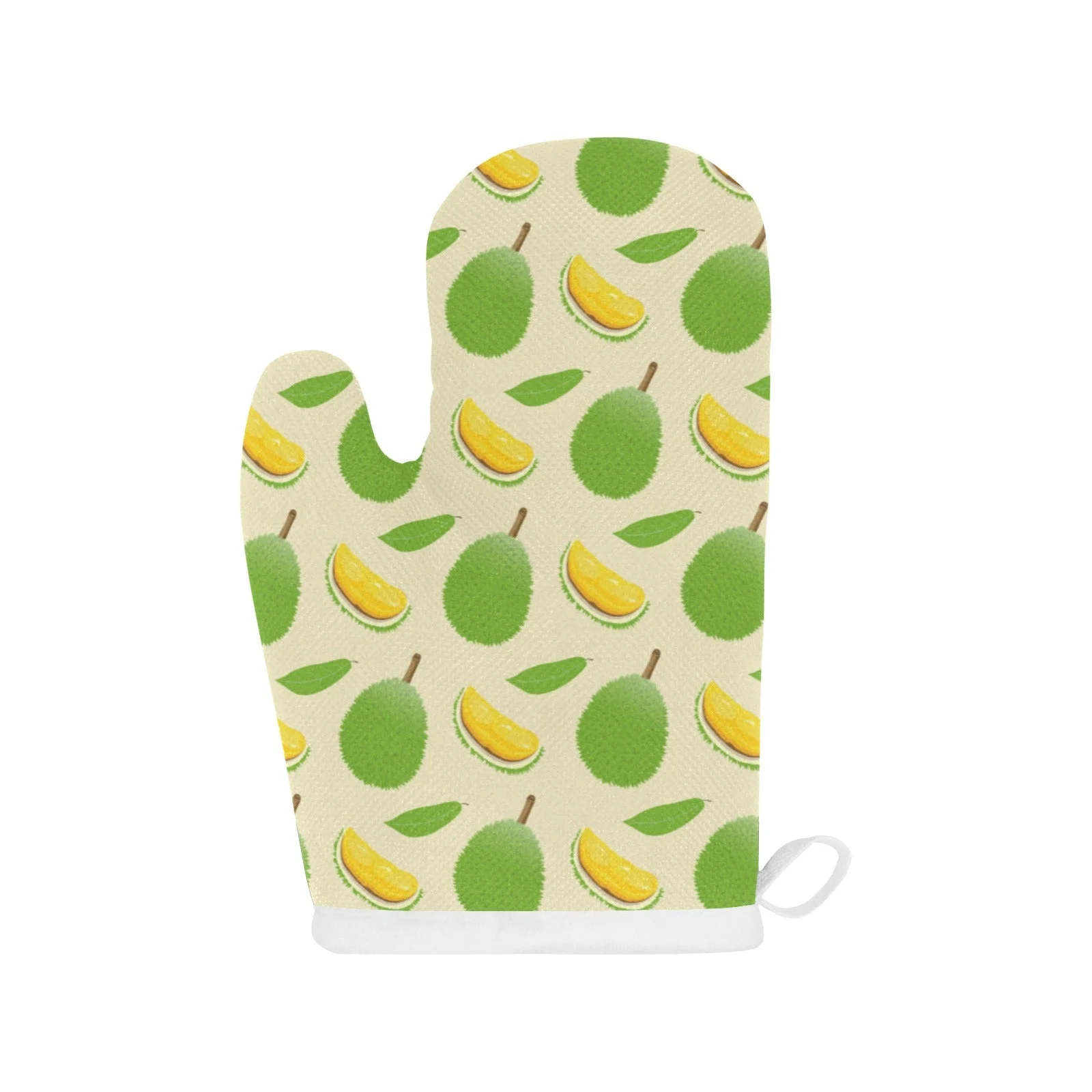 Durian Pattern Heat Resistant Oven Mitts Pot Holders Set Durian Pattern Heat Resistant Oven Mitts Pot Holders Set