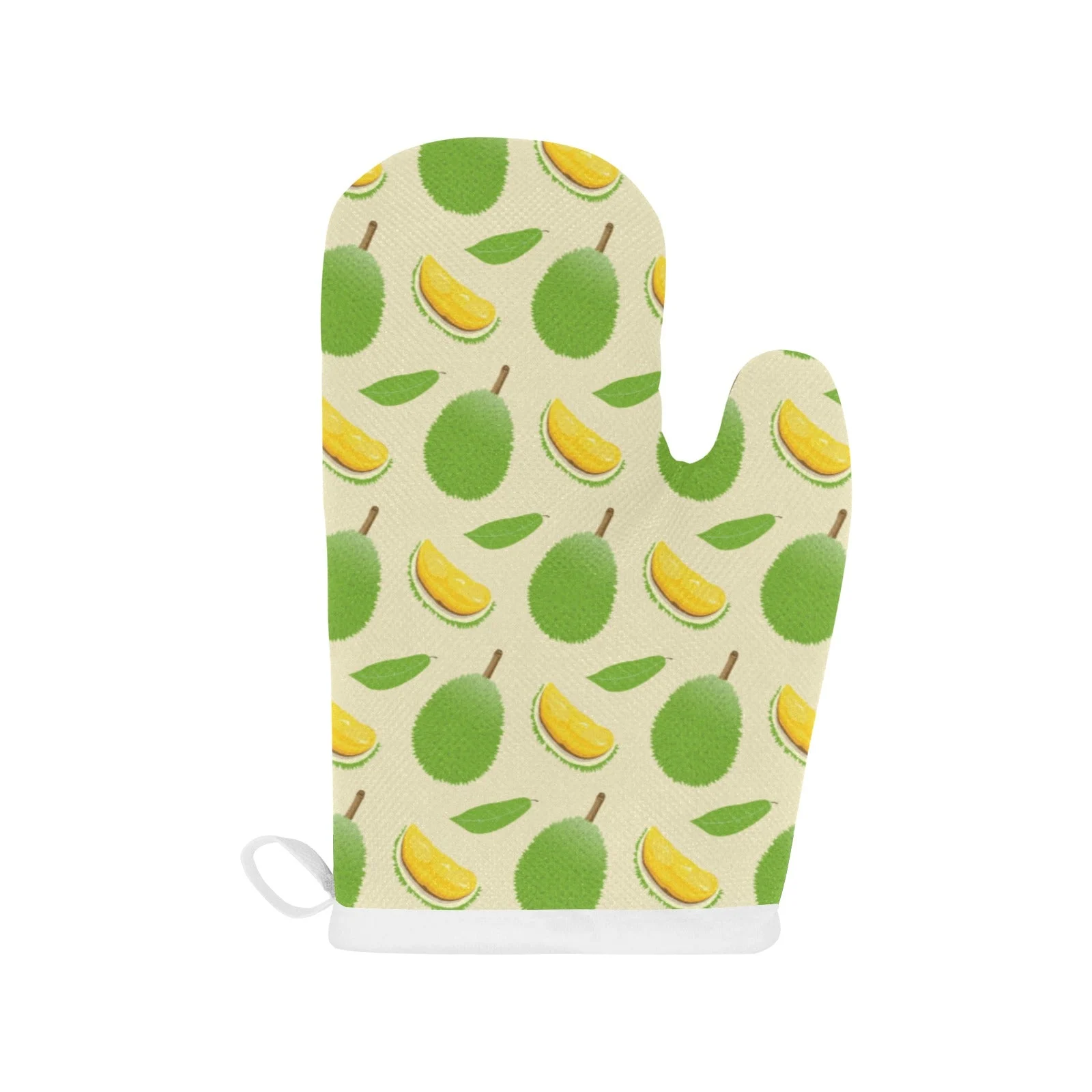 Durian Pattern Heat Resistant Oven Mitts Pot Holders Set Durian Pattern Heat Resistant Oven Mitts Pot Holders Set