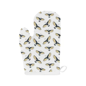 Eagle Pattern Print Design 03 Heat Resistant Oven Mitts Pot Holders Set