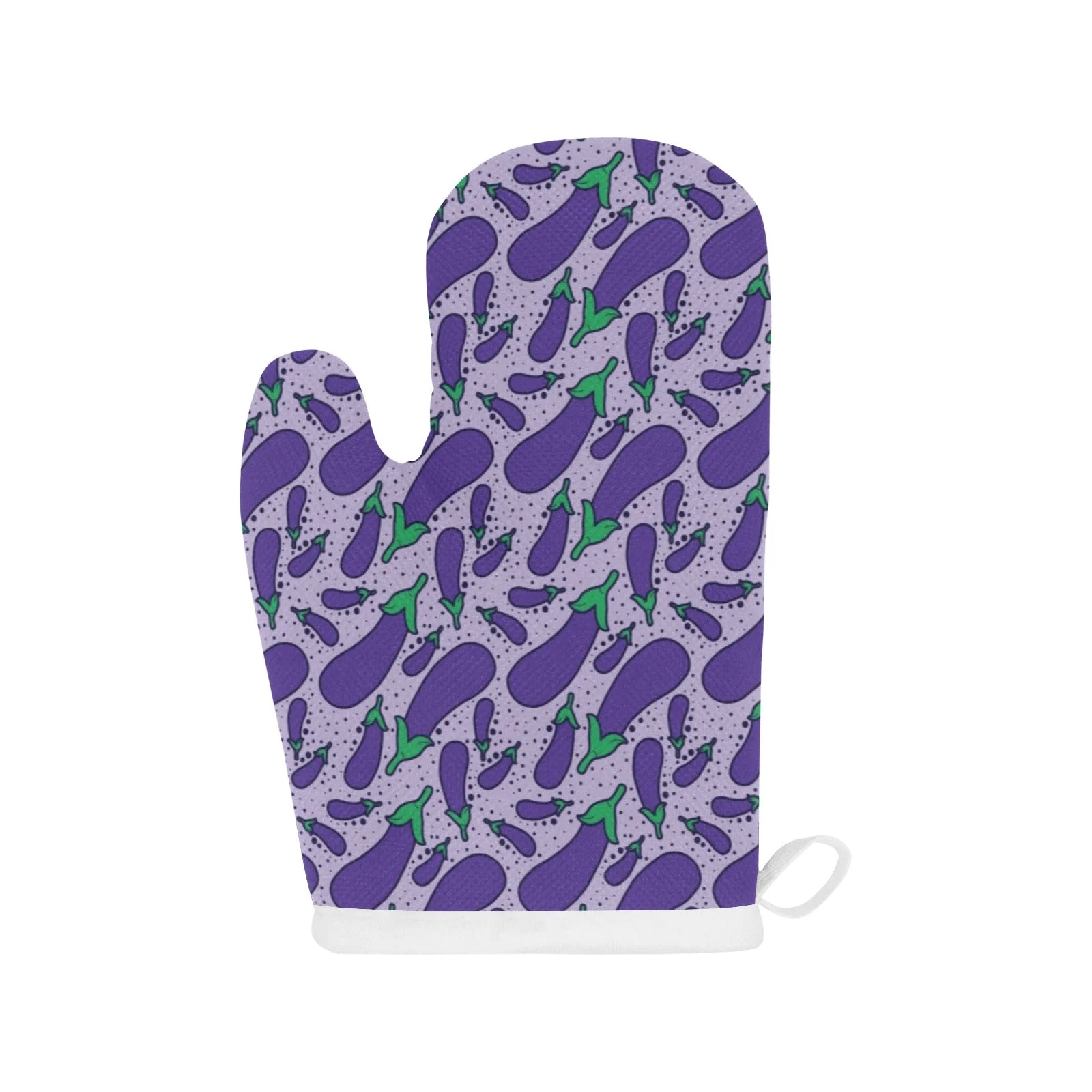 Eggplant Pattern Print Design 03 Heat Resistant Oven Mitts Pot Holders Set Eggplant Pattern Print Design 03 Heat Resistant Oven Mitts Pot Holders Set