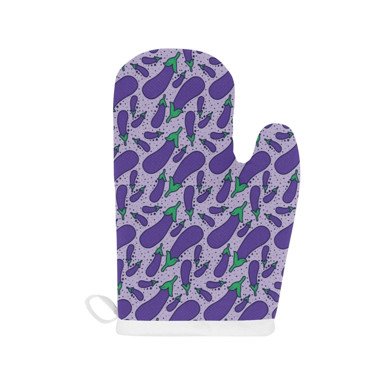 Eggplant Pattern Print Design 03 Heat Resistant Oven Mitts Pot Holders Set Eggplant Pattern Print Design 03 Heat Resistant Oven Mitts Pot Holders Set