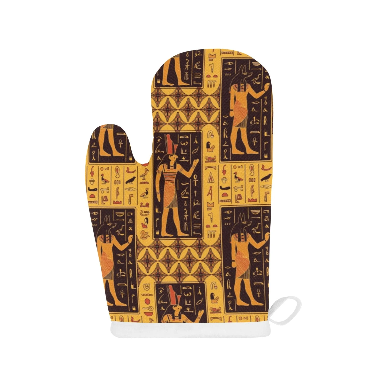 Egypt Hieroglyphics Pattern Print Design 05 Heat Resistant Oven Mitts Pot Holders Set Egypt Hieroglyphics Pattern Print Design 05 Heat Resistant Oven Mitts Pot Holders Set