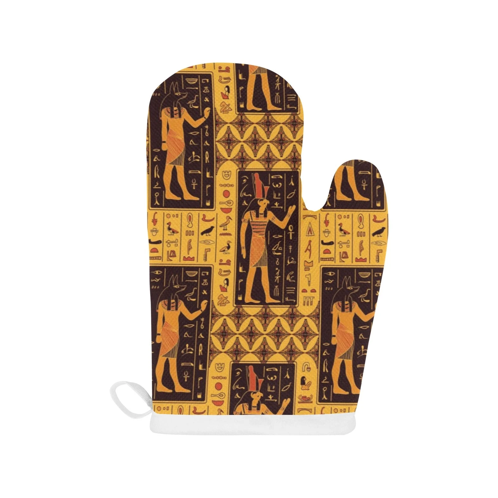 Egypt Hieroglyphics Pattern Print Design 05 Heat Resistant Oven Mitts Pot Holders Set Egypt Hieroglyphics Pattern Print Design 05 Heat Resistant Oven Mitts Pot Holders Set