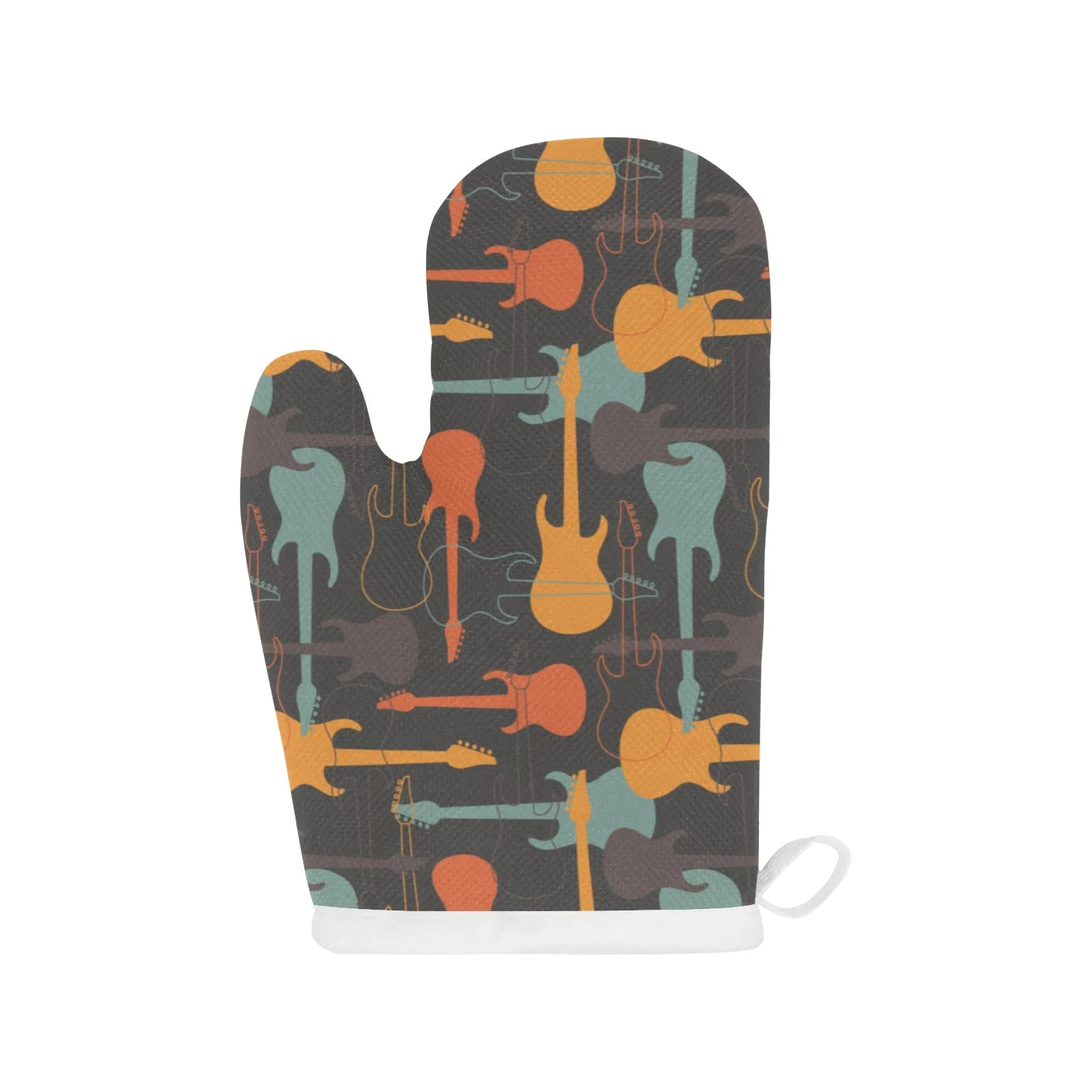 Electric Guitars Pattern Heat Resistant Oven Mitts Pot Holders Set Electric Guitars Pattern Heat Resistant Oven Mitts Pot Holders Set