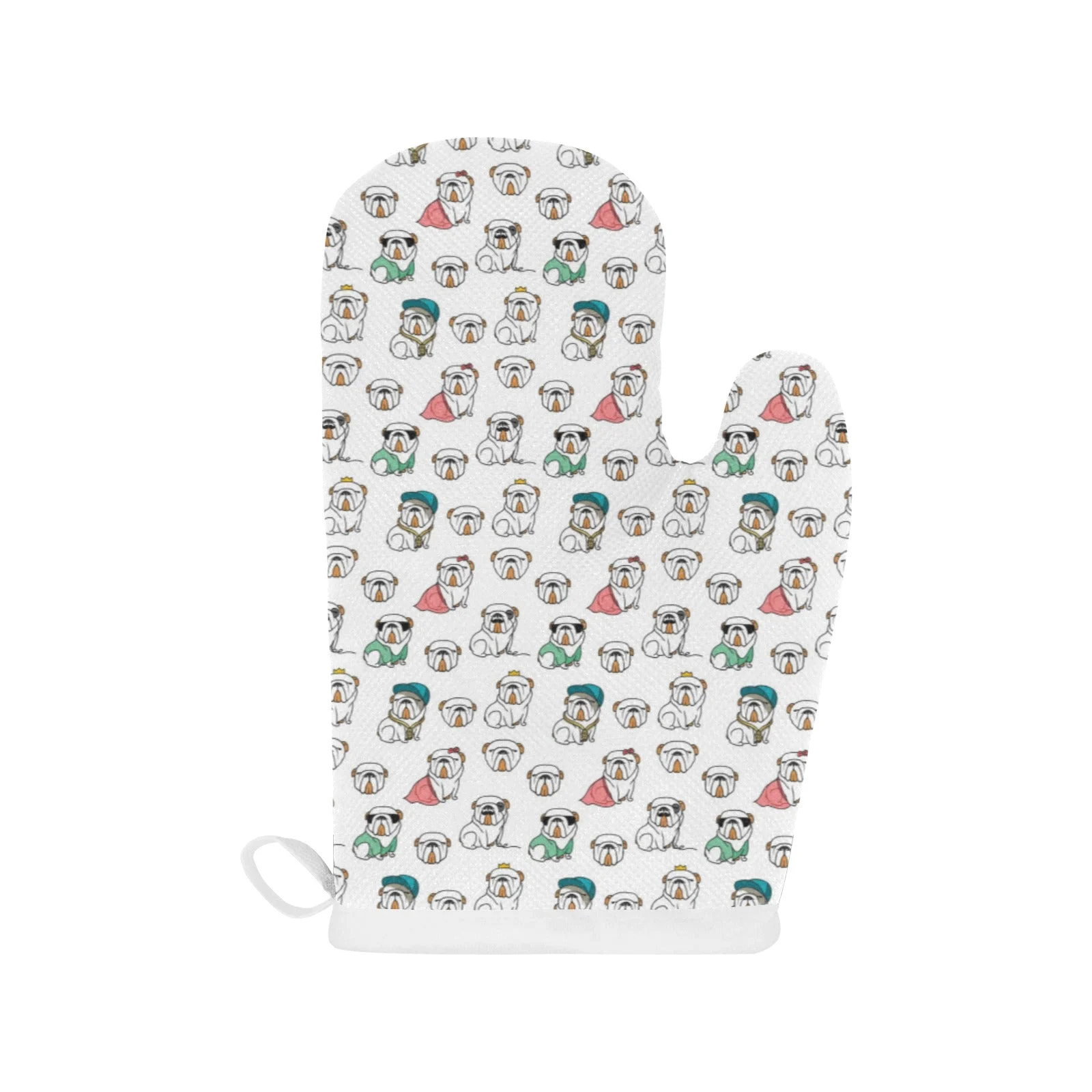 English Bulldog Pattern Print Design 03 Heat Resistant Oven Mitts & Pot Holders Set English Bulldog Pattern Print Design 03 Heat Resistant Oven Mitts & Pot Holders Set
