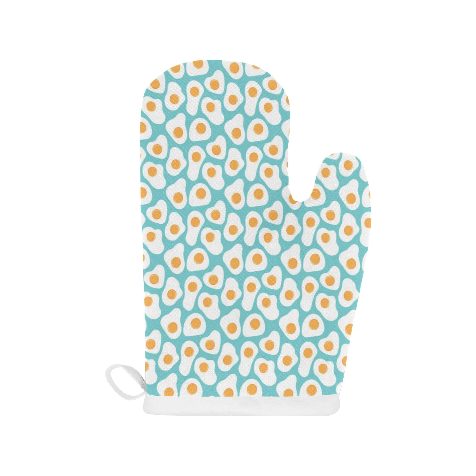 Fried Eggs Pattern Print Design 04 Heat Resistant Oven Mitts & Pot Holders Set Fried Eggs Pattern Print Design 04 Heat Resistant Oven Mitts & Pot Holders Set