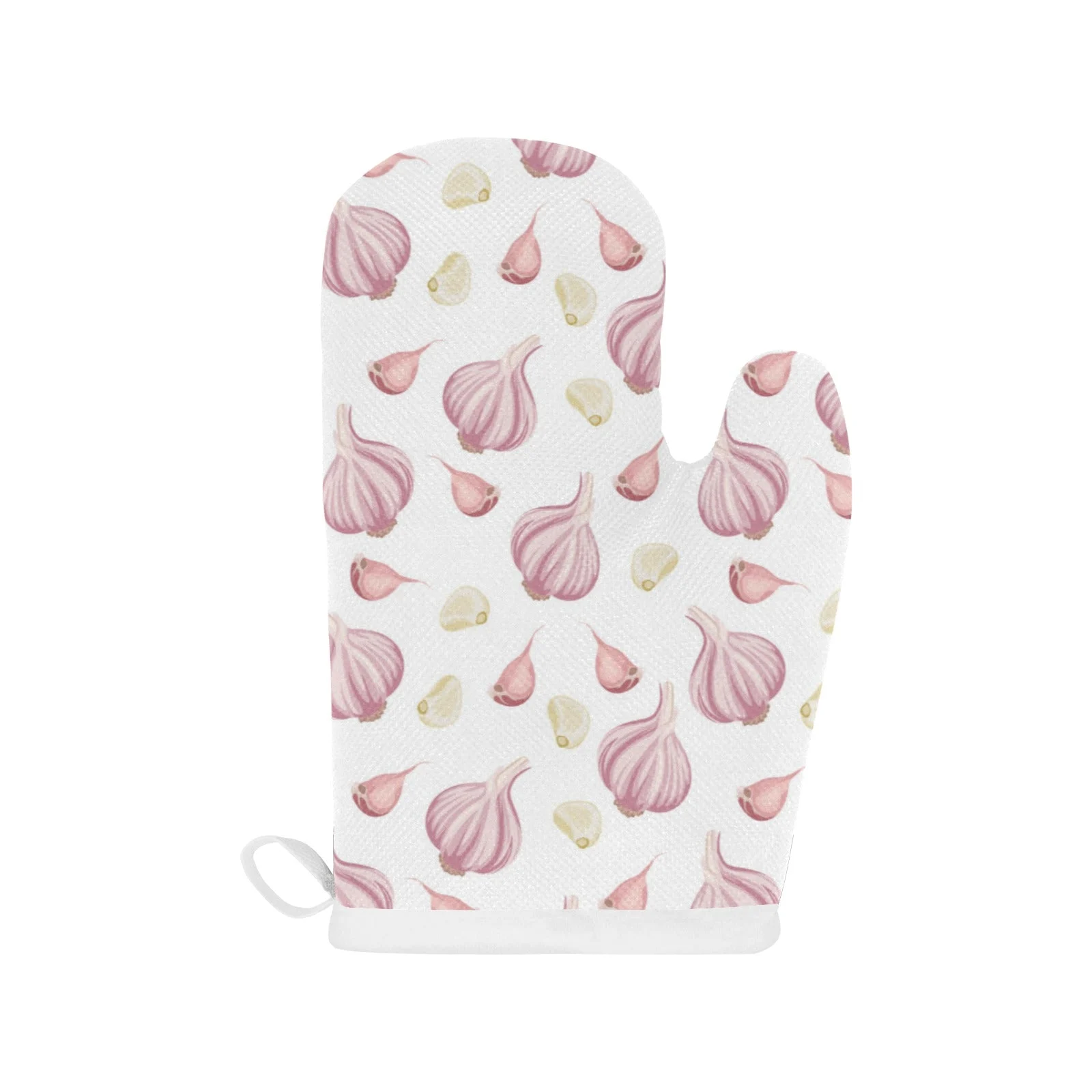 Garlic Pattern Heat Resistant Oven Mitts Pot Holders Set Garlic Pattern Heat Resistant Oven Mitts Pot Holders Set