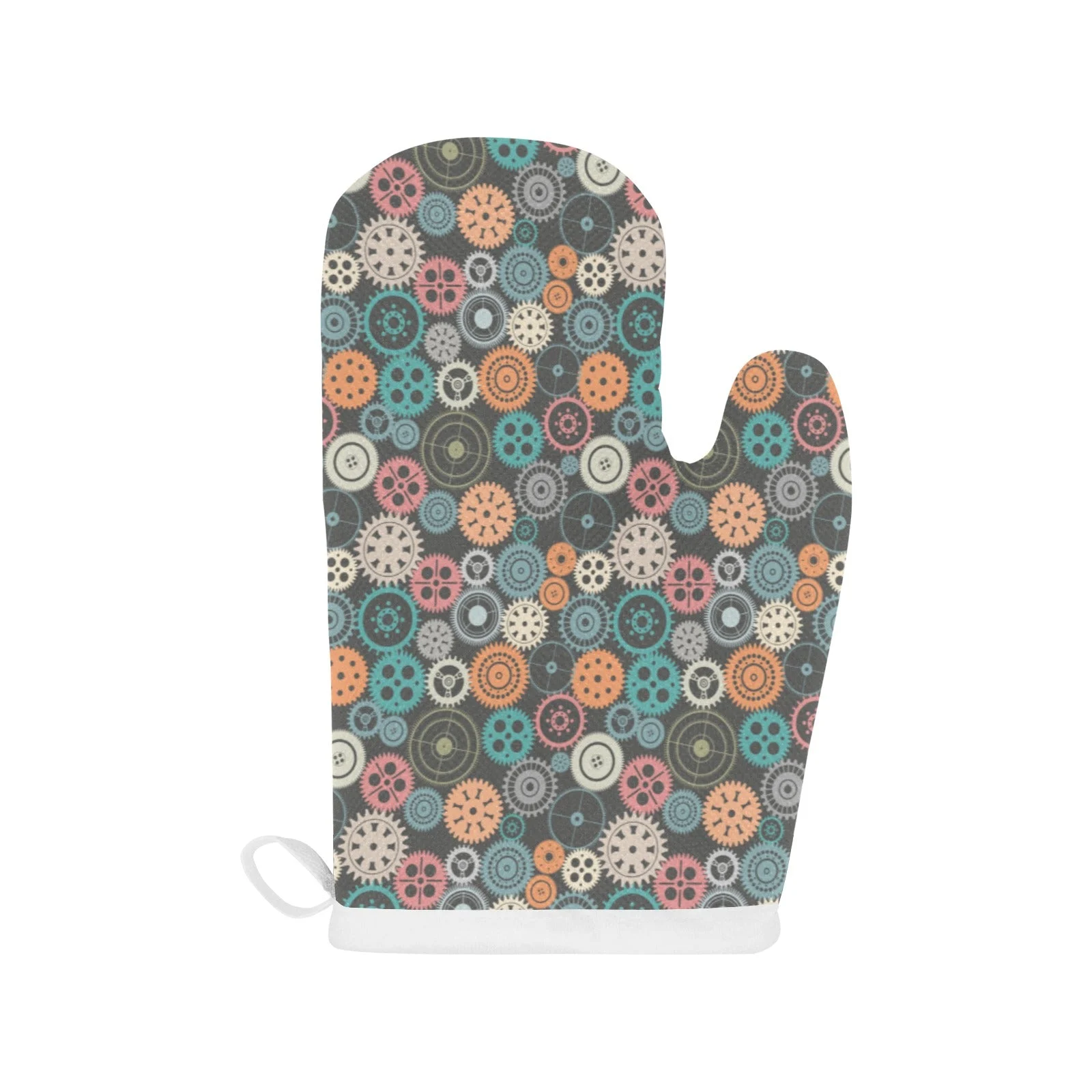 Gear Pattern Print Design 05 Heat Resistant Oven Mitts & Pot Holders Set Gear Pattern Print Design 05 Heat Resistant Oven Mitts & Pot Holders Set