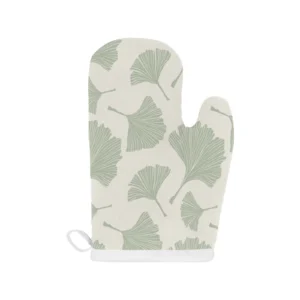 Ginkgo Leaves Pattern Heat Resistant Oven Mitts Pot Holders Set