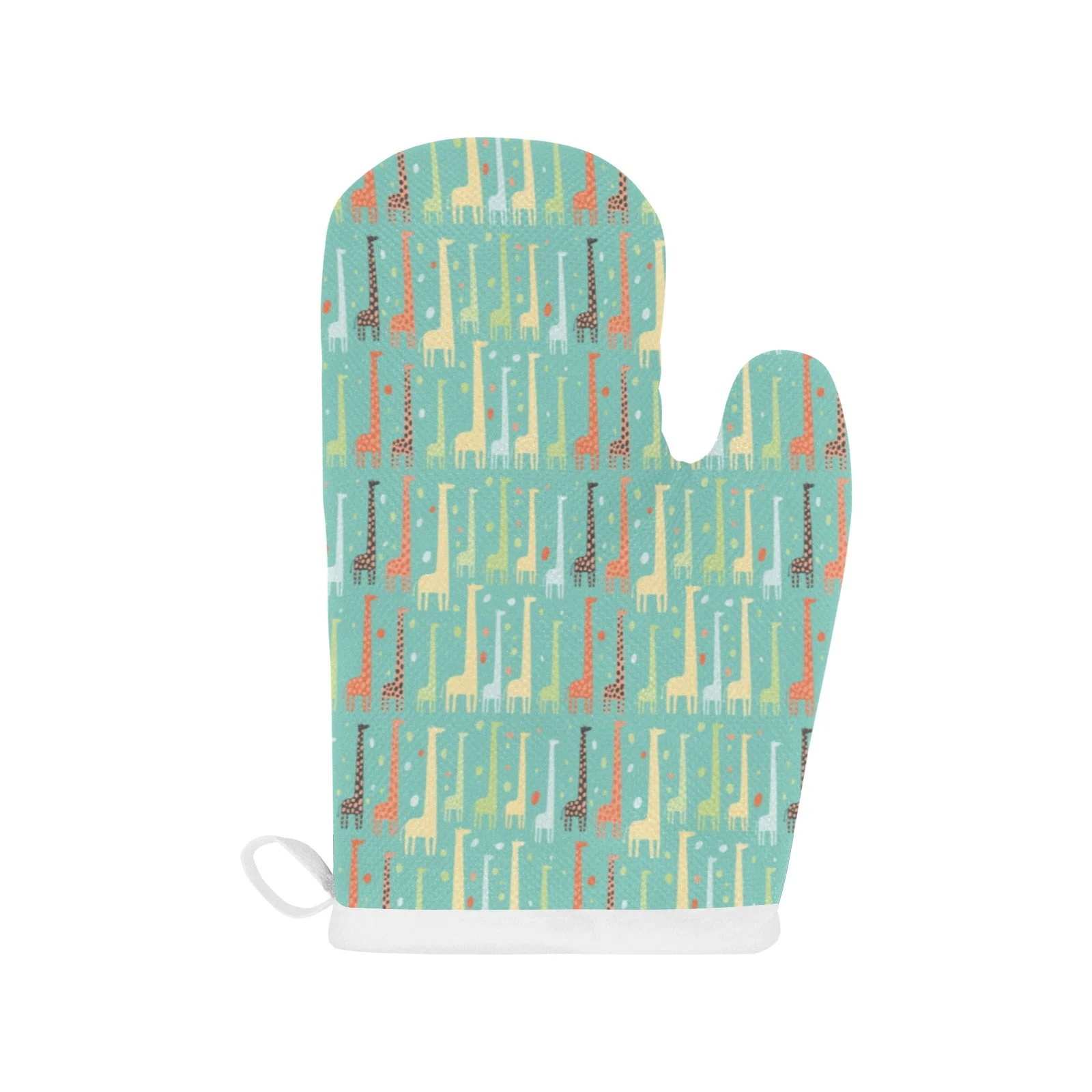 Giraffe Pattern Print Design 01 Heat Resistant Oven Mitts & Pot Holders Set Giraffe Pattern Print Design 01 Heat Resistant Oven Mitts & Pot Holders Set