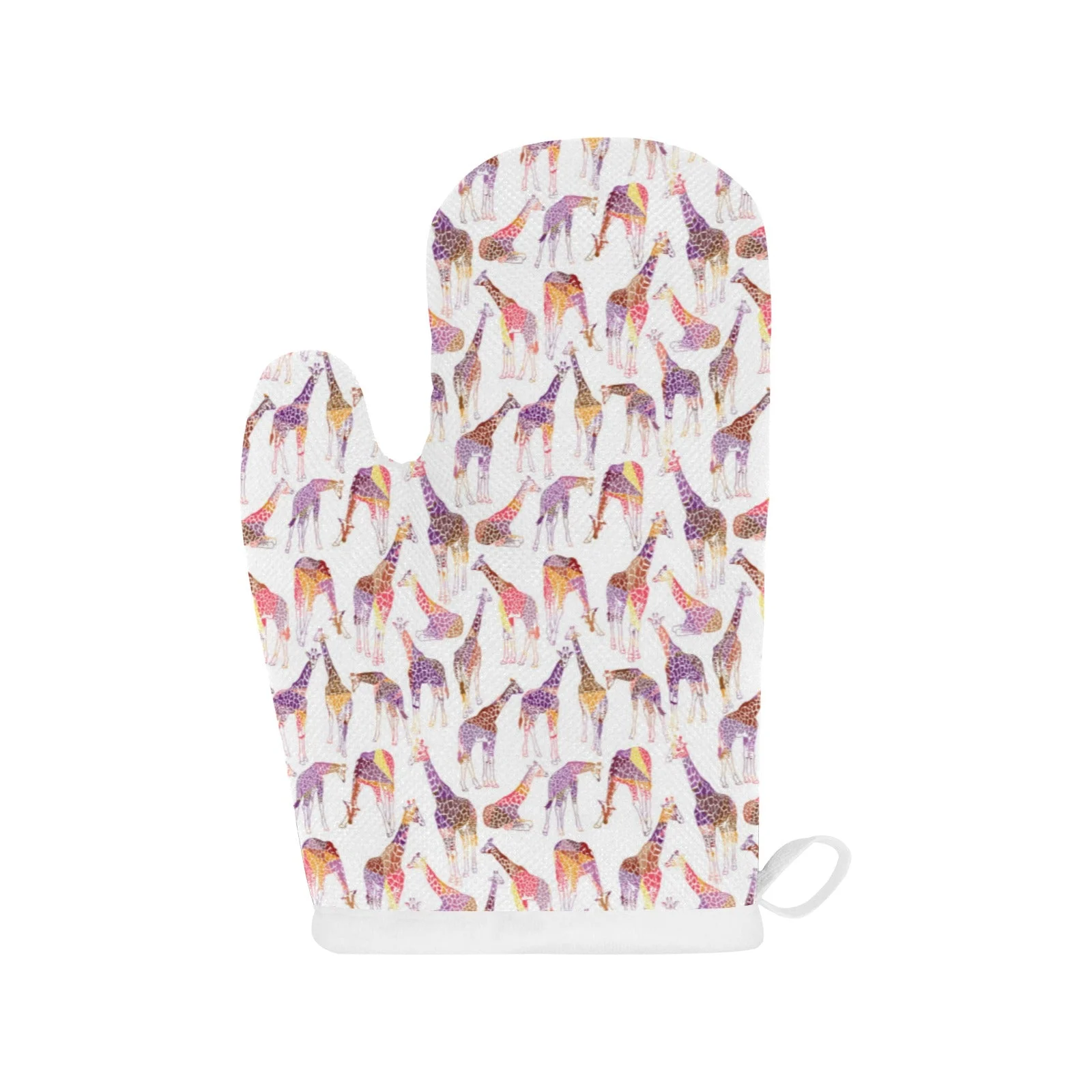 Giraffe Pattern Print Design 02 Heat Resistant Oven Mitts & Pot Holders Set Giraffe Pattern Print Design 02 Heat Resistant Oven Mitts & Pot Holders Set