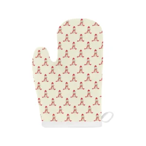 Golden Retriever Pattern Print Design 01 Heat Resistant Oven Mitts & Pot Holders Set