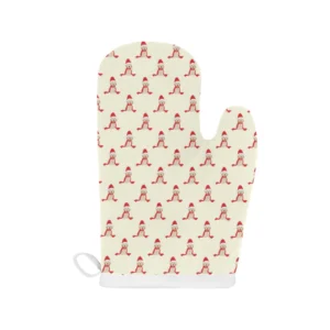 Golden Retriever Pattern Print Design 01 Heat Resistant Oven Mitts & Pot Holders Set