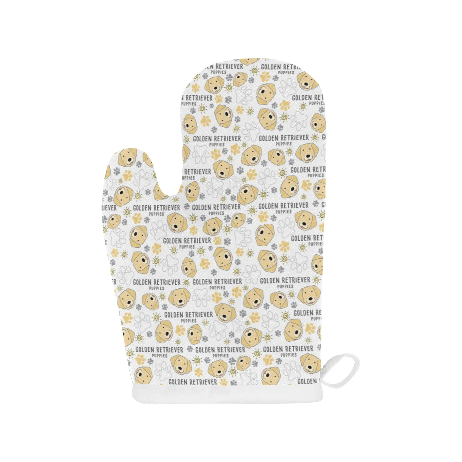 Golden Retriever Pattern Print Design 04 Heat Resistant Oven Mitts & Pot Holders Set Golden Retriever Pattern Print Design 04 Heat Resistant Oven Mitts & Pot Holders Set