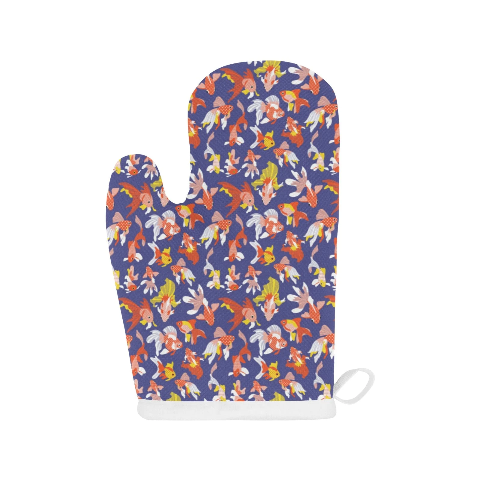 Goldfish Pattern Print Design 04 Heat Resistant Oven Mitts & Pot Holders Set Goldfish Pattern Print Design 04 Heat Resistant Oven Mitts & Pot Holders Set
