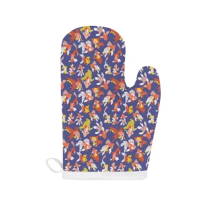 Goldfish Pattern Print Design 04 Heat Resistant Oven Mitts & Pot Holders Set
