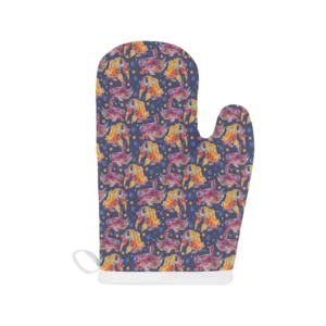 Goldfish Pattern Print Design 05 Heat Resistant Oven Mitts & Pot Holders Set
