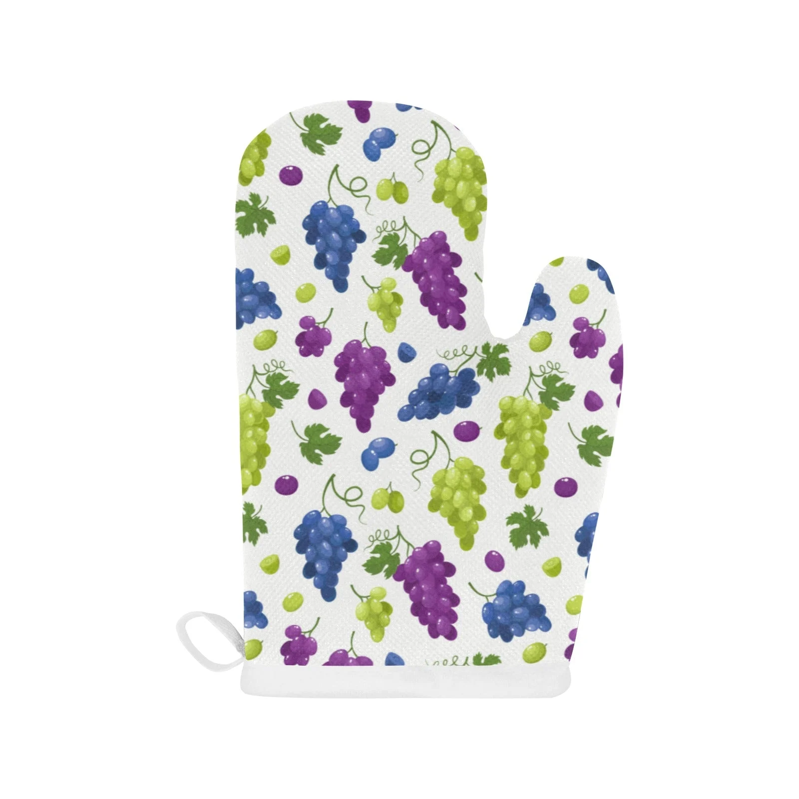 Grape Pattern Heat Resistant Oven Mitts Pot Holders Set Grape Pattern Heat Resistant Oven Mitts Pot Holders Set