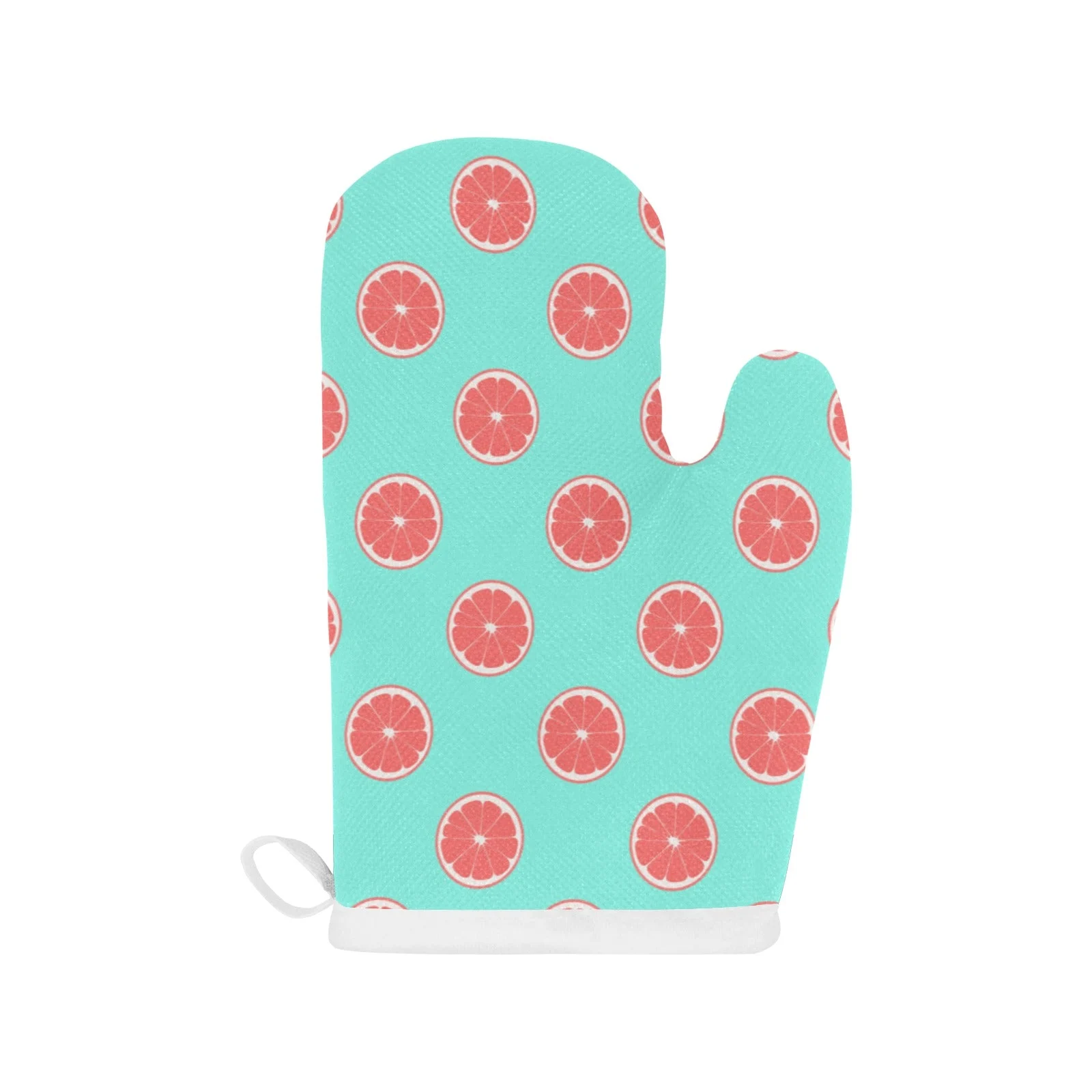 Grapefruit Green Background Heat Resistant Oven Mitts Pot Holders Set Grapefruit Green Background Heat Resistant Oven Mitts Pot Holders Set