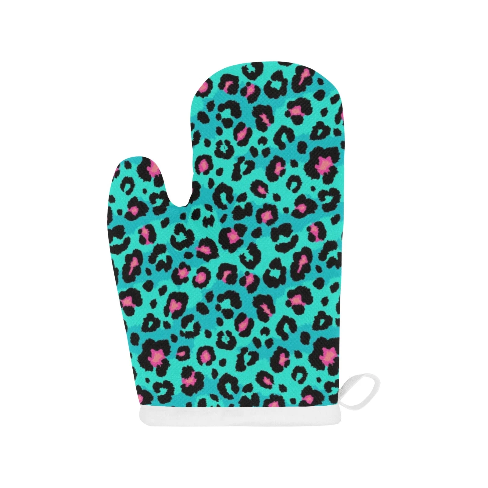 Green Leopard Skin Print Pattern Heat Resistant Oven Mitts Pot Holders Set Green Leopard Skin Print Pattern Heat Resistant Oven Mitts Pot Holders Set