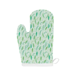 Green Peas Pattern Print Design 01 Heat Resistant Oven Mitts & Pot Holders Set