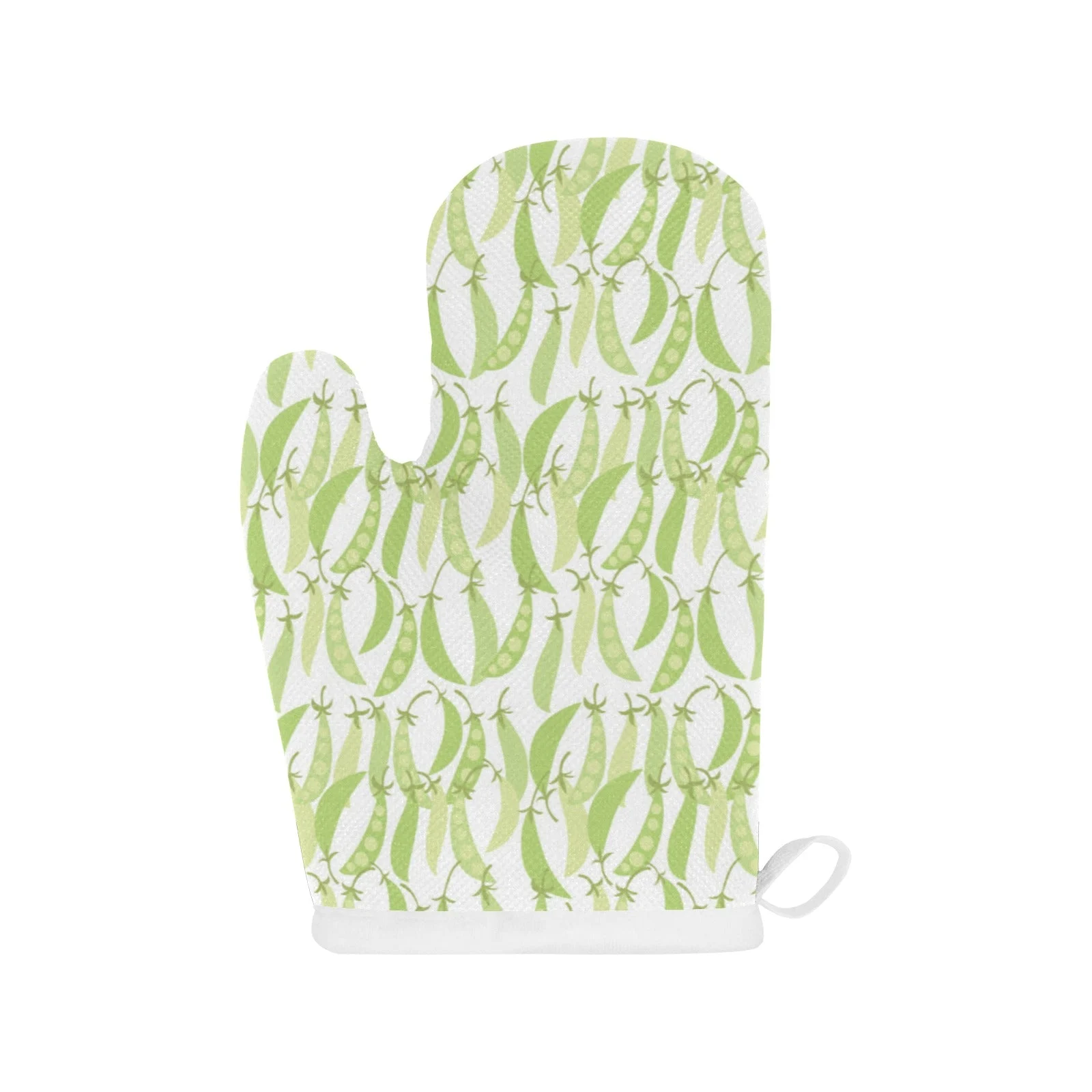 Green Peas Pattern Print Design 03 Heat Resistant Oven Mitts & Pot Holders Set Green Peas Pattern Print Design 03 Heat Resistant Oven Mitts & Pot Holders Set
