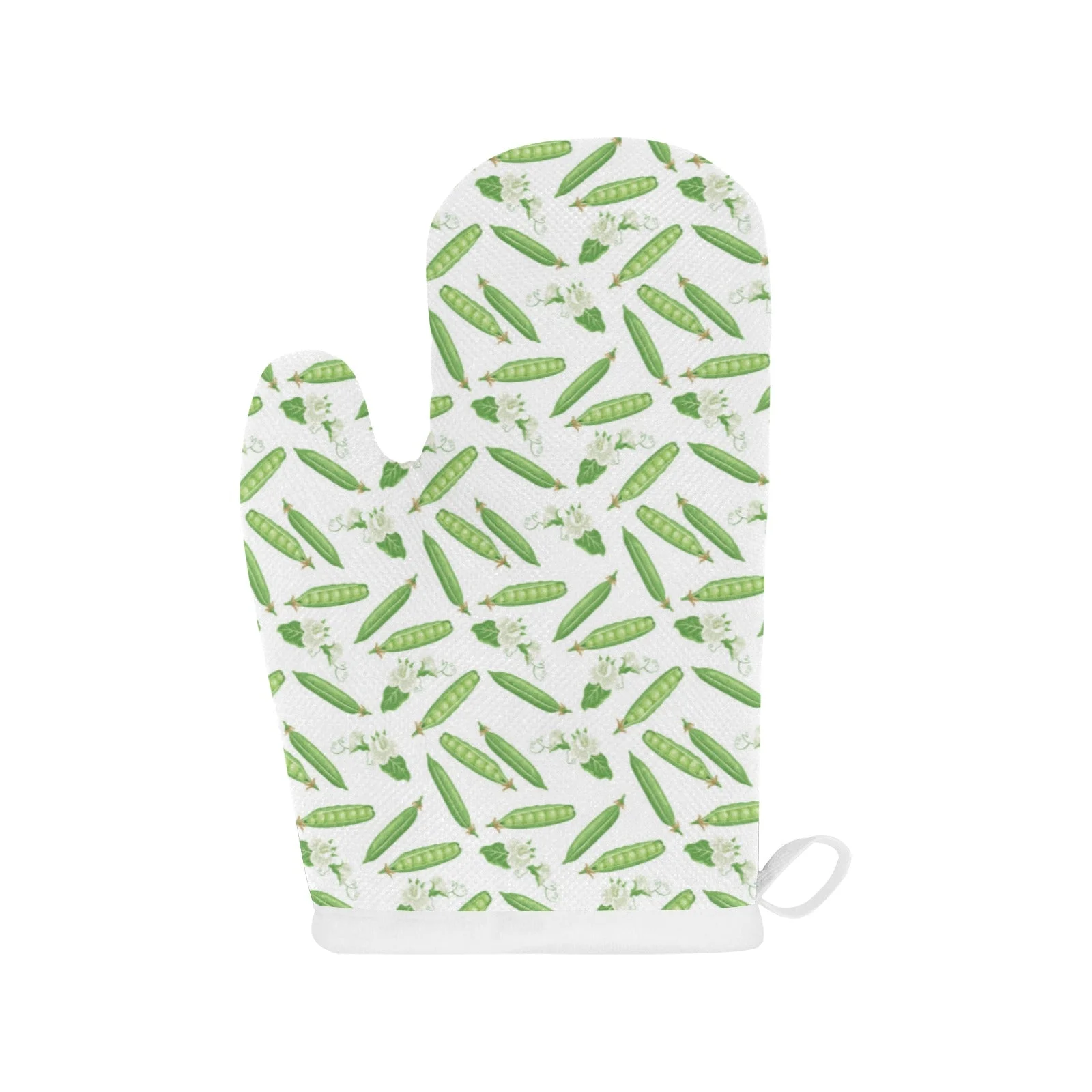 Green Peas Pattern Print Design 04 Heat Resistant Oven Mitts & Pot Holders Set Green Peas Pattern Print Design 04 Heat Resistant Oven Mitts & Pot Holders Set