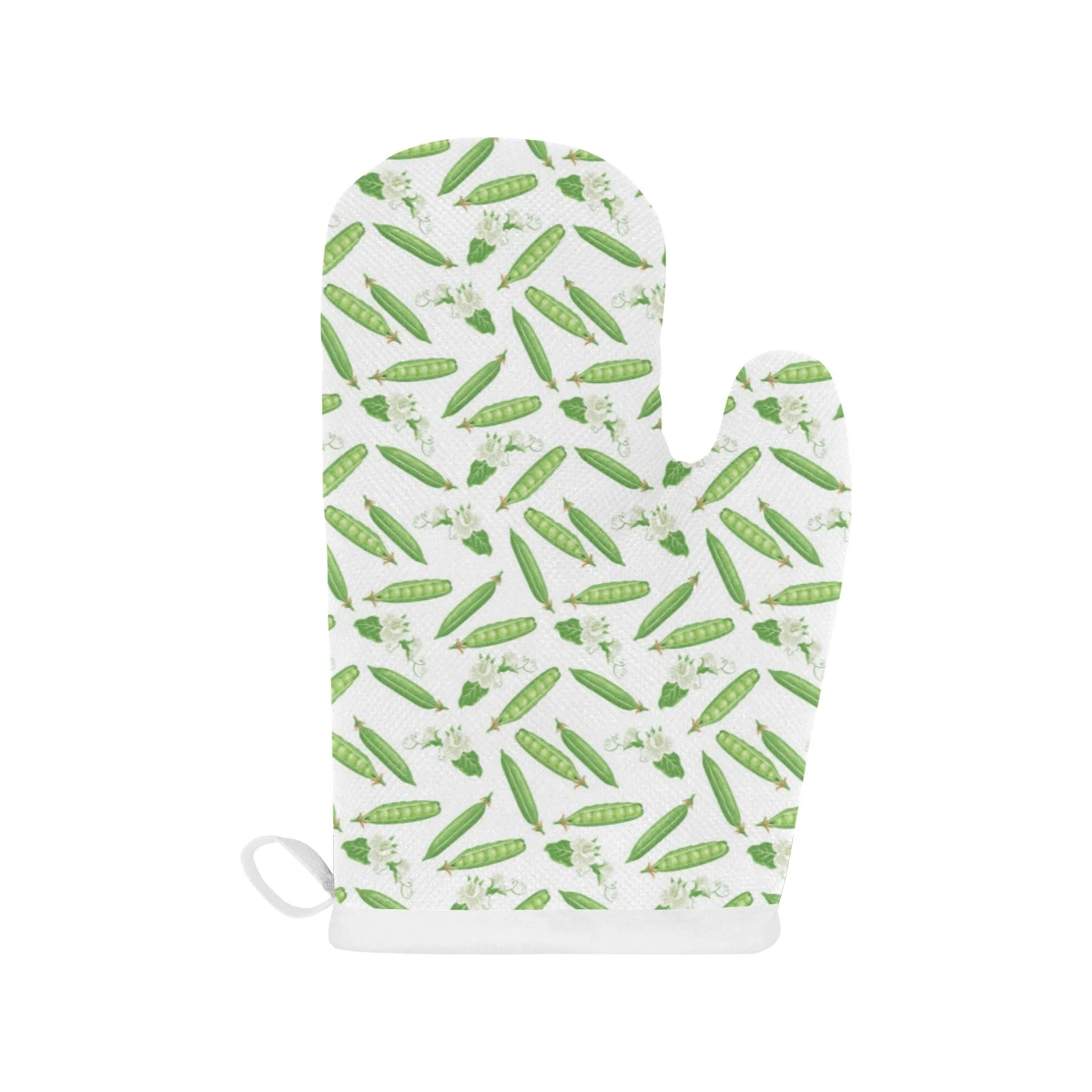 Green Peas Pattern Print Design 04 Heat Resistant Oven Mitts & Pot Holders Set Green Peas Pattern Print Design 04 Heat Resistant Oven Mitts & Pot Holders Set