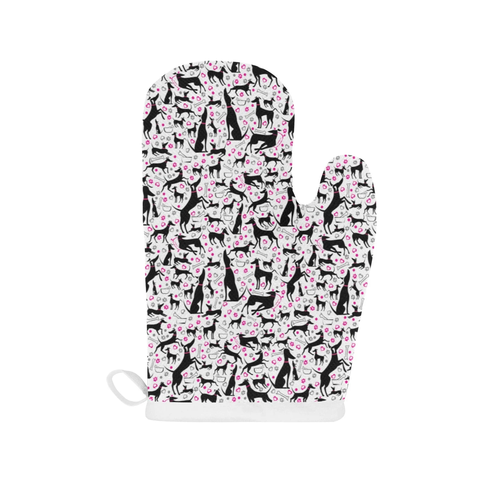 Greyhound Pattern Print Design 02 Heat Resistant Oven Mitts & Pot Holders Set Greyhound Pattern Print Design 02 Heat Resistant Oven Mitts & Pot Holders Set