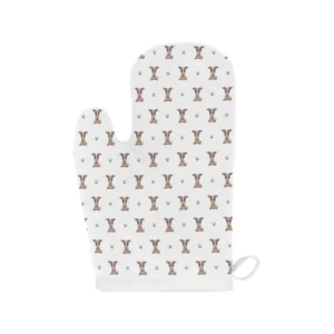 Greyhound Pattern Print Design 05 Heat Resistant Oven Mitts & Pot Holders Set