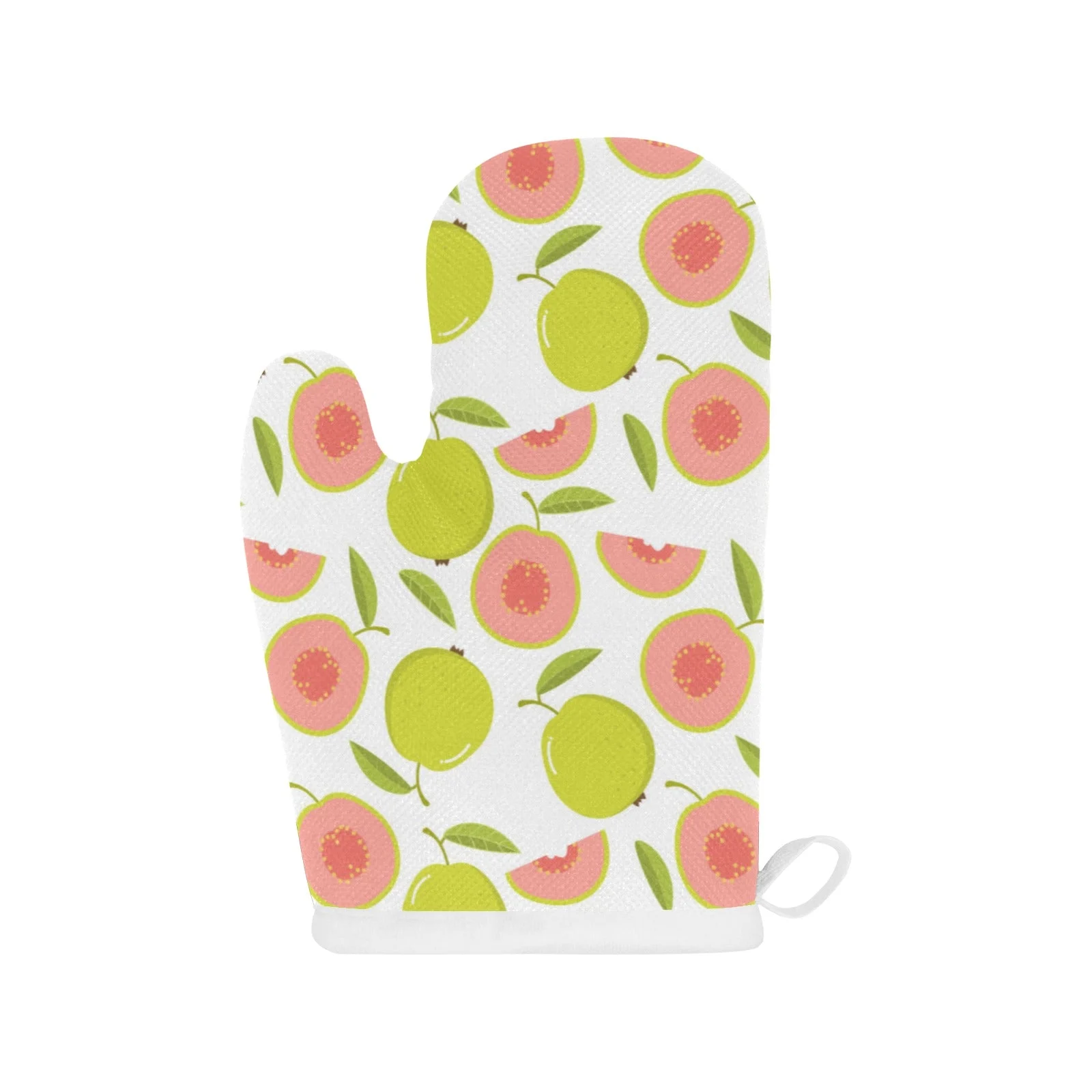 Guava Pattern Heat Resistant Oven Mitts Pot Holders Set Guava Pattern Heat Resistant Oven Mitts Pot Holders Set